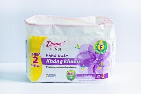 BVS Diana siêu thấm Kháng khuẩn 20 miếng