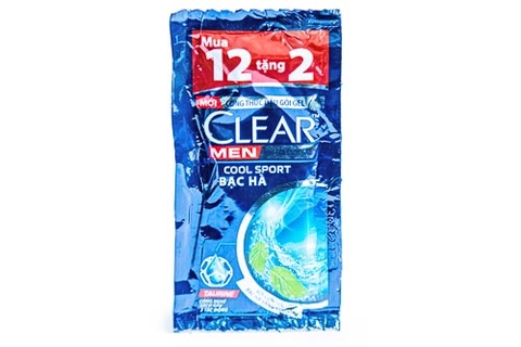 Dầu gội Clear men bạc hà 5g