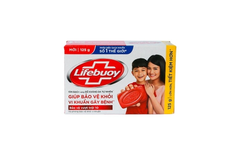 Xà bông cục Lifeboy Bảo vệ vượt trội 125g