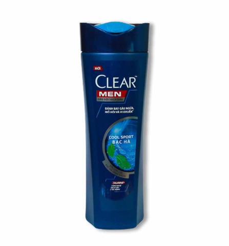 Dầu gội Clear men bạc hà 340g