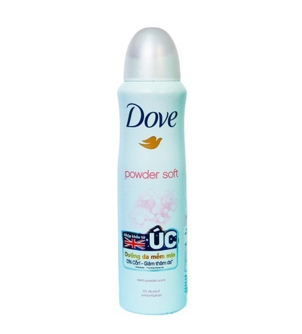 Dove xịt khử mùi Powder Soft