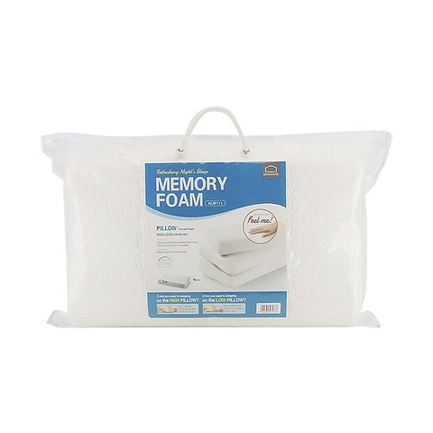 Gối memory foam 50D hình cong lock&lock HLW111