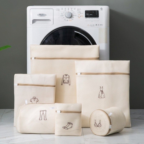 Set túi lưới giặt đồ 6 món 3 lớp cao cấp