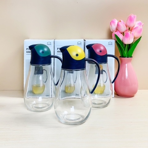 Bình thủy tinh rót dầu tự động mở nắp Lock&lock CKO201