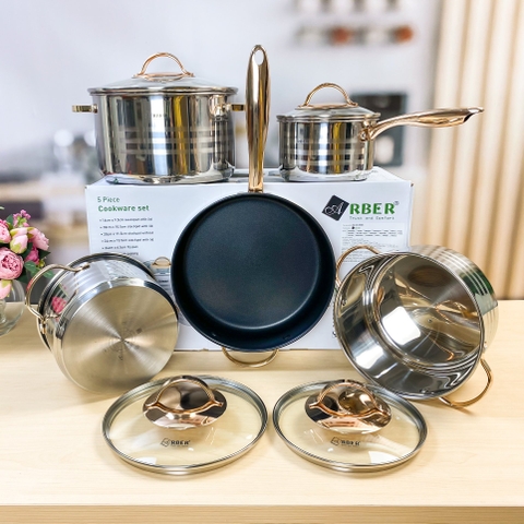 BỘ 5 MÓN ARBER MODEL BRASS AN05Brass