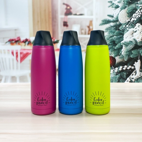 Bình Giữ Nhiệt Lock&Lock Twister Tumbler LHC4152 Kiểu Dáng Hình Cây Bút Chì 450ML