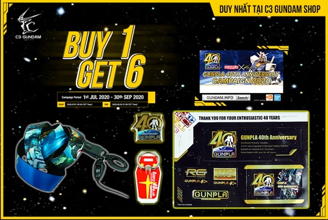 Mua 1 Tặng 6 - Cơ Hội Trúng Thêm RX-78-2 GUNDAM (GLOW IN THE DARK VER) [BEYOND GLOBAL] HG 1/144