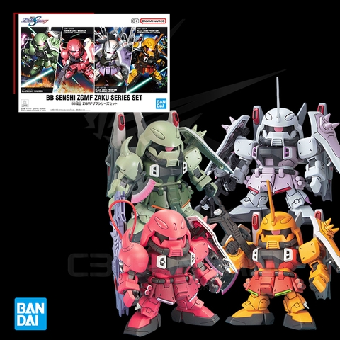 SD BB SENSHI ZGMF Zaku Series Set