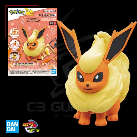 POKEMON PLASTIC MODEL COLLECTION QUICK! 25 Flareon POKEMON PLAMO