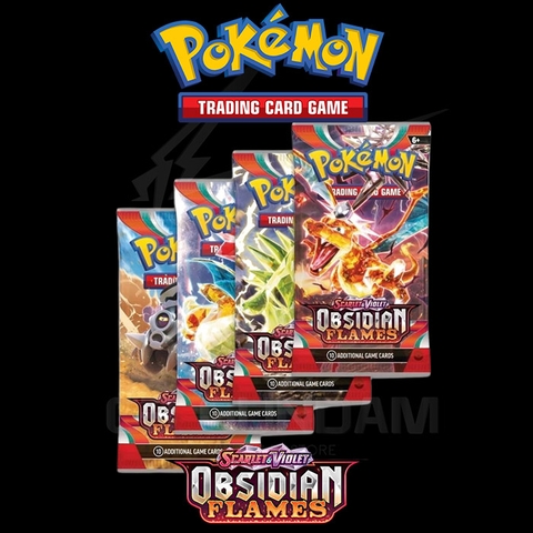 Thẻ Bài Pokemon TCG Obsidian Flames Booster Pack - Hàng Chính Hãng Mỹ - Nintendo