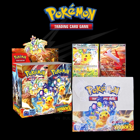 Thẻ Bài Pokemon TCG Scarlet & Violet SV08 Surging Sparks Booster Box (36 Packs) - Hàng Chính Hãng Mỹ - Nintendo