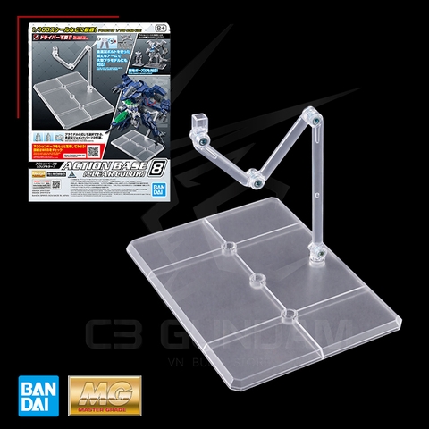ĐẾ ACTION BASE 08 [CLEAR COLOR] BANDAI 30MM-HG-RG GIÁ ĐỠ MÔ HÌNH GUNDAM