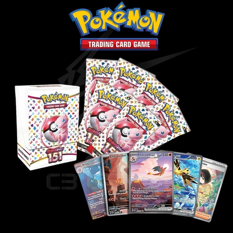 Thẻ Bài Pokemon TCG Scarlet & Violet 151 Booster Bundle (6 Packs) - Hàng Chính Hãng Mỹ - Nintendo