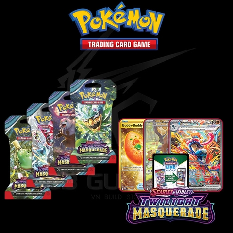 Thẻ Bài Pokemon TCG Scarlet & Violet SV06 Twilight Masquerade Booster Pack (Sleeve Pack) - Hàng Chính Hãng Mỹ - Nintendo
