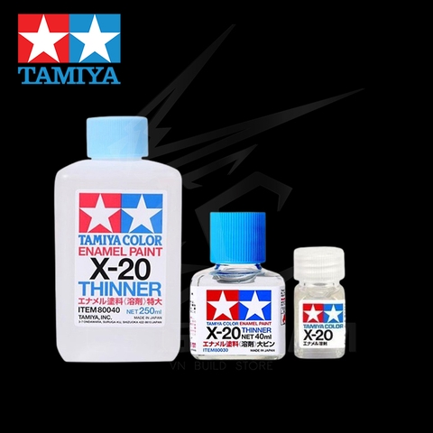 DUNG DỊCH PHA SƠN TAMIYA X20 ENAMEL THINNER - DUNG MÔI PHA SƠN GỐC DẦU X20 40ML-250ML