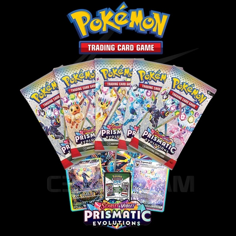 Thẻ Bài Pokemon TCG Prismatic Evolutions Booster Pack - Hàng Chính Hãng Mỹ - Nintendo