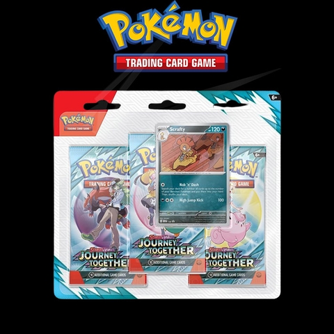Thẻ Bài Pokemon TCG Journey Together 3 Pack Blister - Hàng Chính Hãng Mỹ - Nintendo