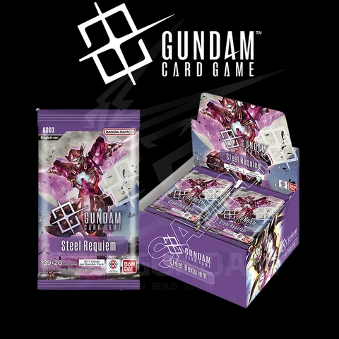 Thẻ Bài Gundam Card Game: [GD03] Steel Requiem Booster Box - Booster Pack [ENG]