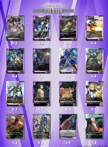 Thẻ Bài Gundam Card Game: [ST05] Starter Deck 05: Iron Bloom [ENG]