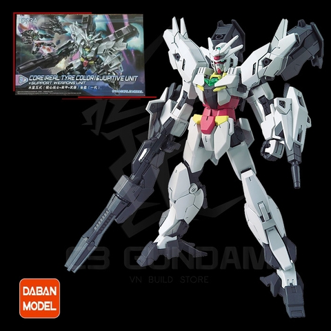 HG DABAN 1/144 013A CORE GUNDAM (REAL TYPE COLOR) & JUPITIVE UNIT + SUPPORT WEAPONS UNIT
