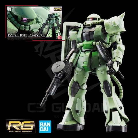RG 04 1/144 MS-06F ZAKU II XANH