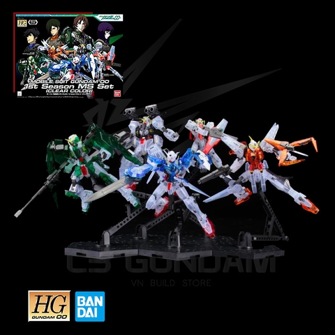 HG00 1/144 MOBILE SUIT GUNDAM 00 1ST SEASON MS SET [CLEAR COLOR]