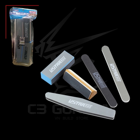 BỘ CHÀ NHÁM GUNDAM CHUYÊN DỤNG USTAR 5 MÓN #800 #1000 #1500 #2000 #2500 #3000 #5000