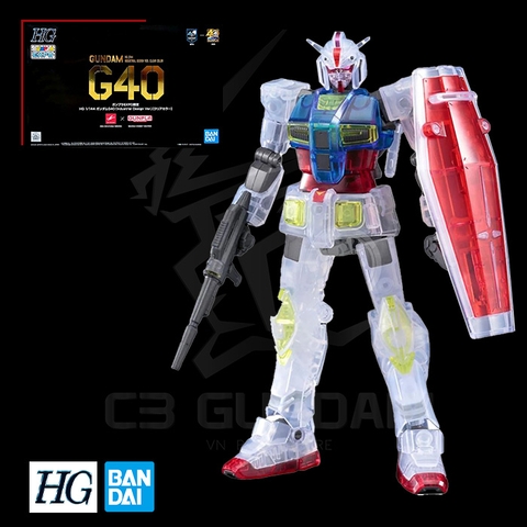 HG 1/144 GUNDAM G40 INDUSTRIAL DESIGN VER CLEAR COLOR [GUNDAM EXPO] HGUC