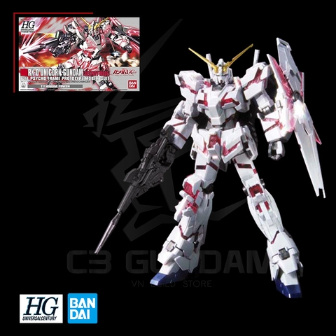 HGUC 1/144 RX-0 UNICORN GUNDAM (DESTROY MODE) [ TITANIUM FINISH ]