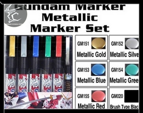 MRHOBBY GMS-121 GUNDAM METALLIC MARKER SET