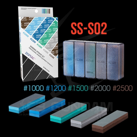 DỤNG CỤ MÔ HÌNH GUNDAM GIẤY CHÀ NHÁM XỐP DSPIAE 3MM SS-S02 75x25mm #1000 #1200 #1500 #2000 #2500