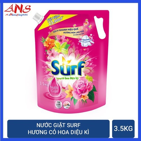 NƯỚC GIẶT SURF 3.5KG (Túi)