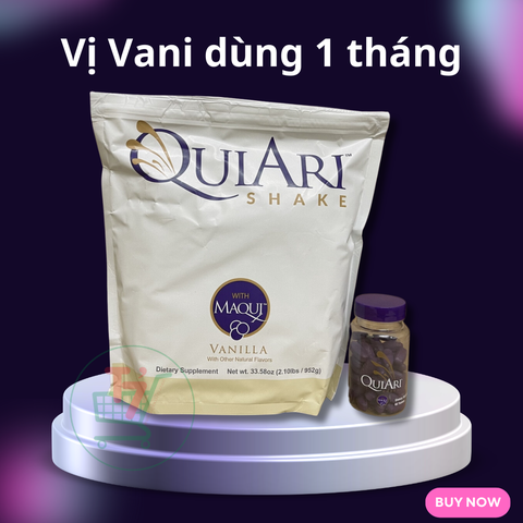 Bộ sản phẩm giảm cân và tăng năng lượng QuiAri Shake và QuiAri Aenry