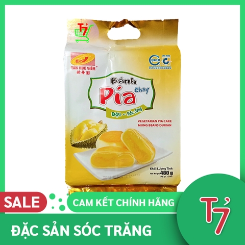 Bánh Pía Kim Sa Chay Đậu Sầu Riêng Tân Huê Viên gói 480g