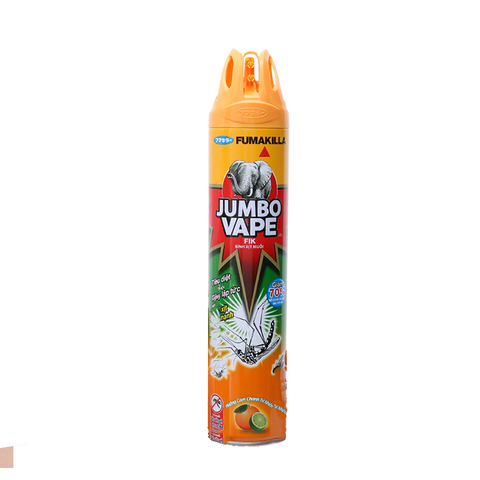 Bình Xịt Côn Trùng Jumbo Vape Hương Cam Chanh chai 600ml
