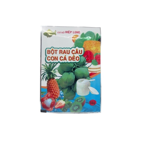 Hộp 10 gói Bột Rau Câu Con Cá Dẻo 10g