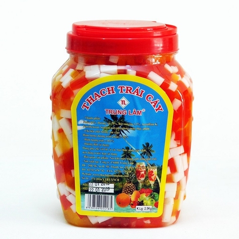 Thạch Trái Cây Trung Lâm nhiều hương vị 2,5kg
