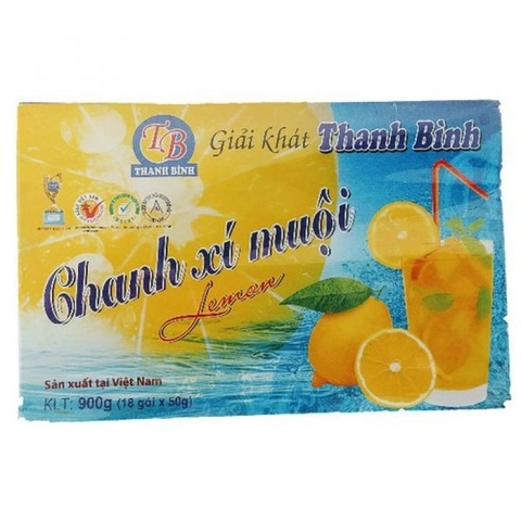 Hộp 18 gói Chanh Xí Muội Thanh Bình 50g