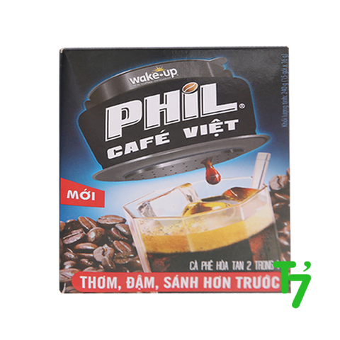 Hộp 15 gói Cà Phê Phil Cafe Việt 2 in 1 16g