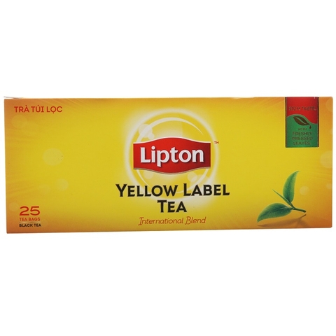 Hộp 25 gói Trà Túi Lọc Lipton Nhãn Vàng 2g