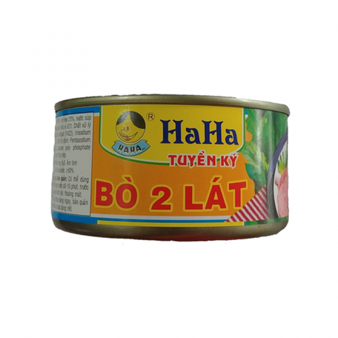 Bò 2 Lát Haha Tuyền Ký hộp 186g