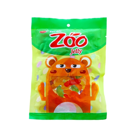 Dây 10 gói Kẹo Dẻo hương Trái Cây Bibica Zoo Jelly 16g
