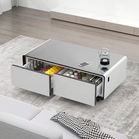 Bàn trà Tủ lạnh Primst Model TB135 135L bản âm nhạc có hai ngăn làm lạnh dành cho phòng khách