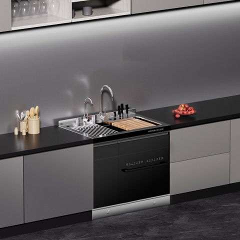 BỒN RỬA ĐA NĂNG XIAOMI MENSARJOR-kết hợp máy rửa bát, máy lọc nước, máy xử lý rác thải , máy rung