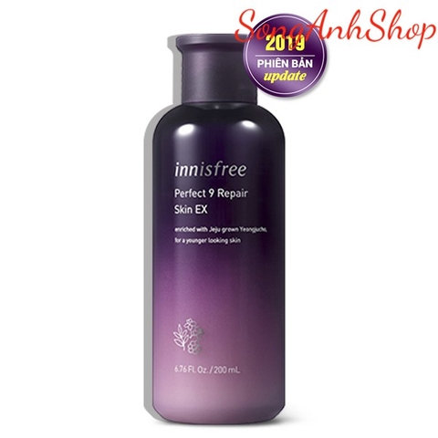 [mẫu 2019] Nước Hoa Hồng Từ Thảo Mộc Quý Innisfree Perfect 9 Repair Skin Ex 200ml