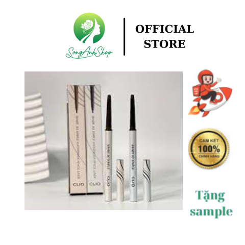 [Chính hãng] Chì Kẻ Viền Mắt Clio Sharp So Simple Waterproof Pencil Liner 0.14g màu 01, màu 02