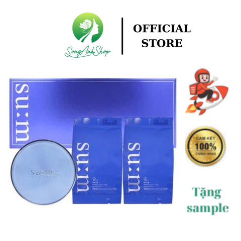 SET phấn nước Cushion sum:37 xanh Water full Mesh Cushion Glow special