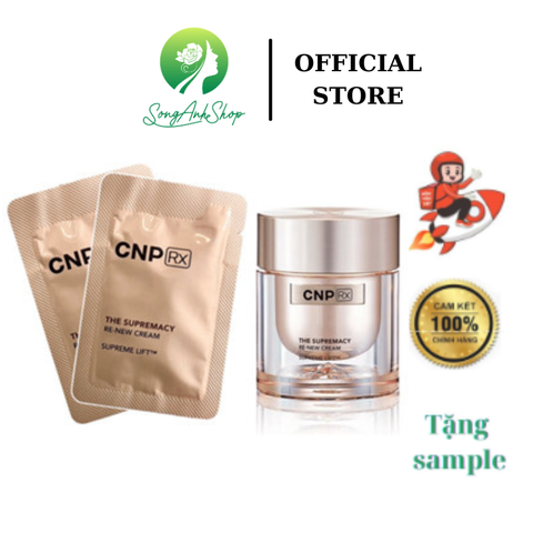 [Chính hãng] 30 Gói Sample Kem Dưỡng Trẻ Hoá Tái Tạo Da - CNP The Supremacy Re-New Cream Supreme Lift 1ml