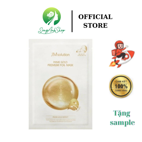 [Chính hãng] Hộp 10 miếng Mặt Nạ Săn Chắc Da JMsolution Prime Gold Premium Foil