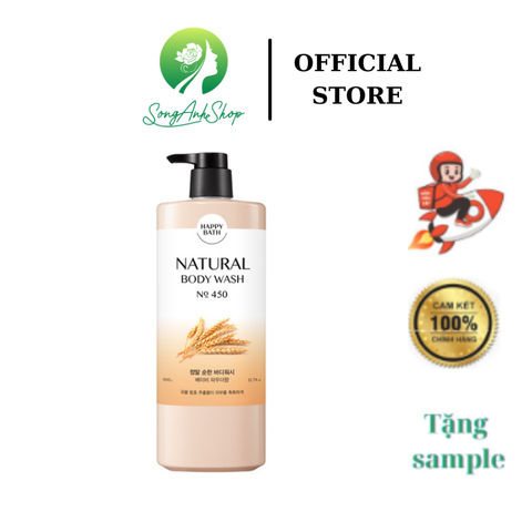 Sữa Tắm Happy Bath Natural Body Wash No.450 900g